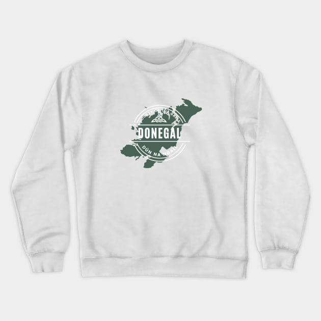 County Donegal Map Crewneck Sweatshirt by TrueCelt